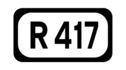 R417 road shield}}