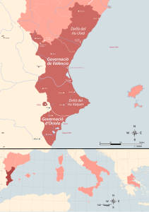 Ubicació de Regne de València