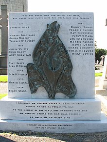 Hunger Strikers Memorial Glasnevin Cemetery Dublin Remember the Hunger Strikers Glasnevin Cemetery Dublin.JPG