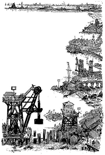 LES TRAVAUX DE CONSTRUCTION DU SIXIÈME CONTINENT.