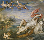 ティツィアーノの模写 『エウロペの略奪』（1628年）