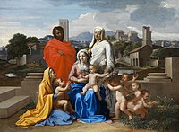 Nicolas Poussin, Den hellige familie (Sainte Famille), c 1649