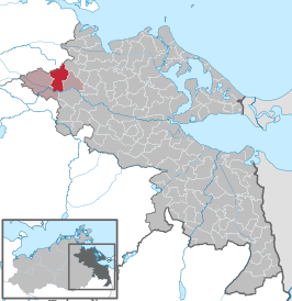 Kaart van Sassen-Trantow