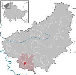 Läget för kommunen Sickerode i Landkreis Eichsfeld