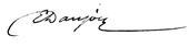 signature d'Édouard Danjoy