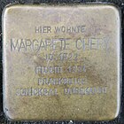 Stolperstein für Margarete Chery