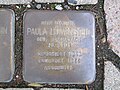 der Stolperstein für Paula Löwenstein