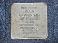 der Stolperstein für Rosa Meyerstein