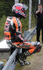 Stoner GP Brno 2004 after crash.jpg