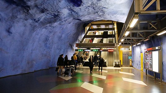 地鐵中央站，瑞典斯德哥爾摩