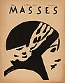 The Masses (cover), April 1916, A sketch of Mary Fuller, star of The Heart of a Mermaid (Lucius J. Henderson, 1916)