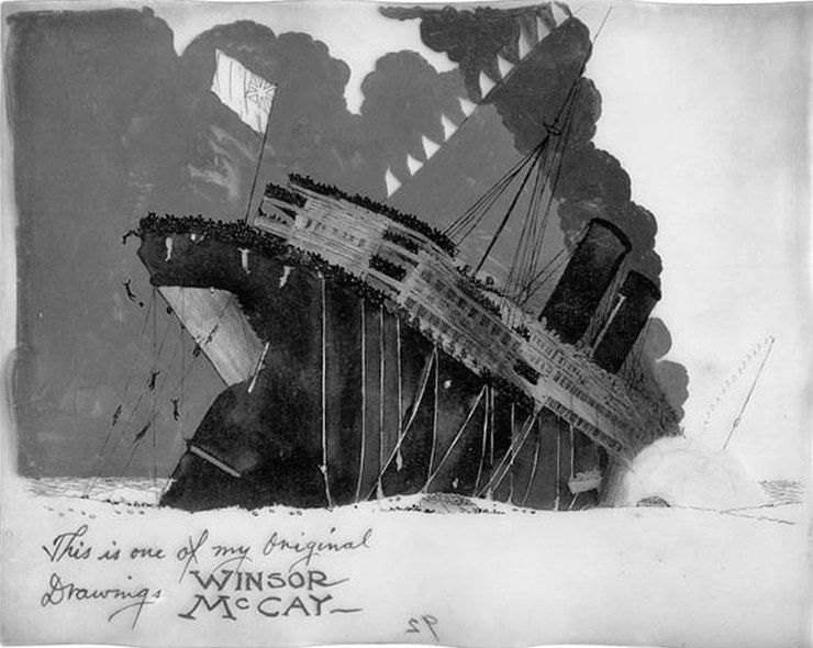 File:The Sinking of the Lusitania (Winsor McCay, signed cel).jpg