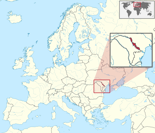 Location of Transnistria