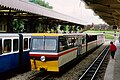 Triebwagen der R&ER in Ravenglass (1996)