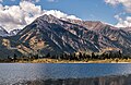 Northeast aspect of Twin Peaks and Rinker Peak (behind), from Twin Lakes