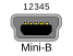 USB Mini-B receptacle.svg