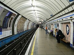 De Victoria Line richting Pimlico