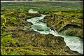 Flussverlauf mit Goðafoss Wasserfällen