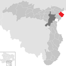 Poloha obce Zillingdorf v okrese Viedenské Nové Mesto (klikacia mapa)