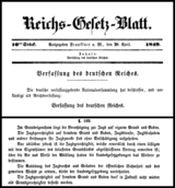 Říšská ústava / Reichsverfassung (též Paulskirchenverfassung) 28.03.1849: §169 Jagdrecht (lovecké právo)