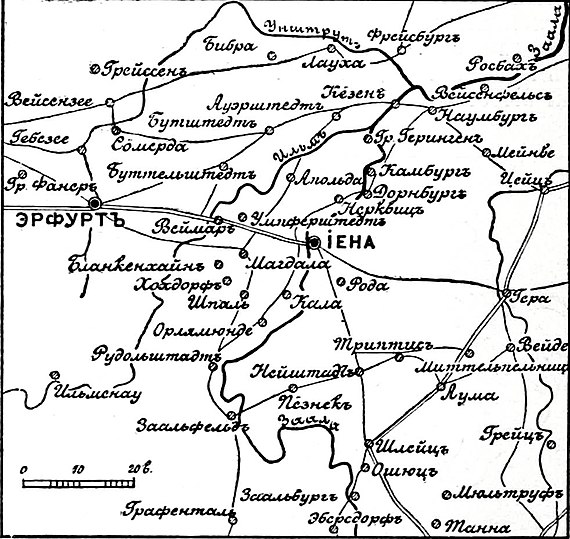 Карта к статье «Иена» № 1. Военная энциклопедия Сытина (Санкт-Петербург, 1911-1915).jpg