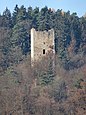 Bergfried der Burgruine Freyenstein