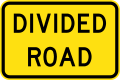 (W8-V107) Divided Road (Used in Victoria)