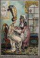 Джеймс Гілрей. «Занадто модна мати не бажає попсувати модну сукню», 1796 р.