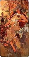 Otoño (1896), de Alphonse Mucha