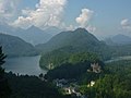 Deutschland, Alpen, Hohenschwangau und Alpsee