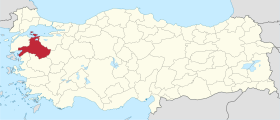 Pozicija provincije Balıkesir na karti Turske