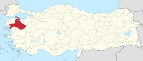 Poziția provinciei Balıkesir în Turcia