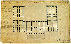 Палаццо Барберіні, 1831 р., план