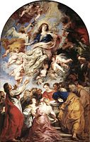 П. П. Рубенс. Вознесение Девы Марии. 1626. Дерево, масло. Либфрауенкирхе, Антверпен