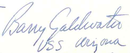 Firma di Barry Goldwater