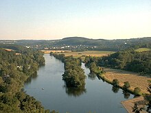 Aspekto de la Ruhr-valo ĉe Witten