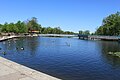 The millpond with the "Tridge" in view.