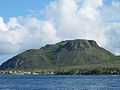 A view of Brimstone Hill Fortress National Park from the sea, island of St. Kitts, 2010