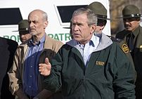 President George W. Bush delivers a statement ...