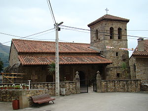View of the parochial church in San Sebastián ...