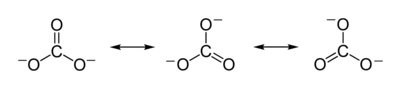 Struktur resonansi ion karbonat