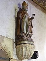 Chapelle du Dresnay : statue de saint Pierre.