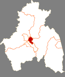 Location of Yangming District in Mudanjiang