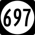 State Route 697 marker