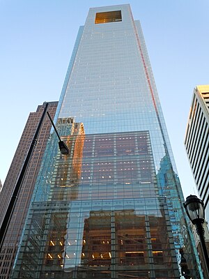 English: Comcast Tower, tallest building in Ph...