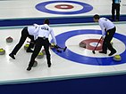 Curlingszene im Zielbereich (House)