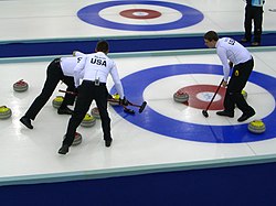 Americký curlingový tým na olympiádě v Turíně