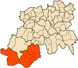 Distretto di Chahbounia – Mappa