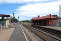 Northbound view from Platform 2, January 2010, prior to the electrification of the line