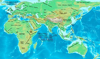 Die östliche Hemisphäre um 100 v. Chr.